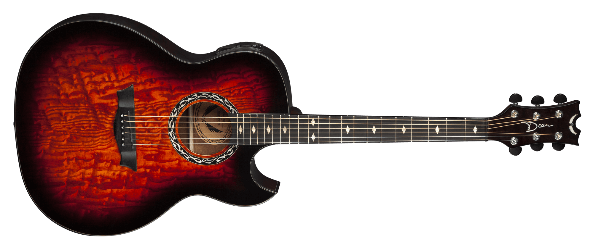 Dean Guitars Exhibition A/E BK Satin – Thomann United States